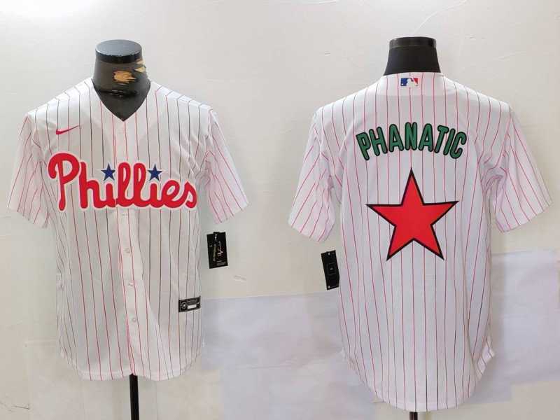 Men Philadelphia Phillies Blank White stripe Game 2024 Nike MLB Jersey style 912->indianapolis colts->NFL Jersey